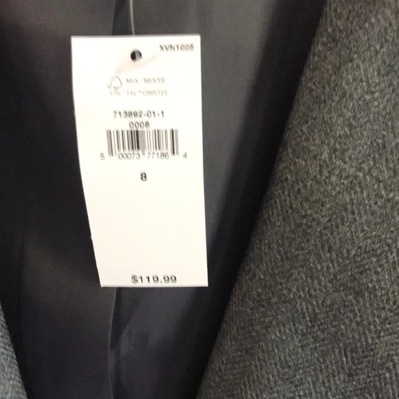 NWT! Banana Republic Women’s Dark Gray blazer single button - Picture 5 of 6